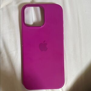 iPhone 16 Pro Max Case Apple Fuchsia Silicone Case